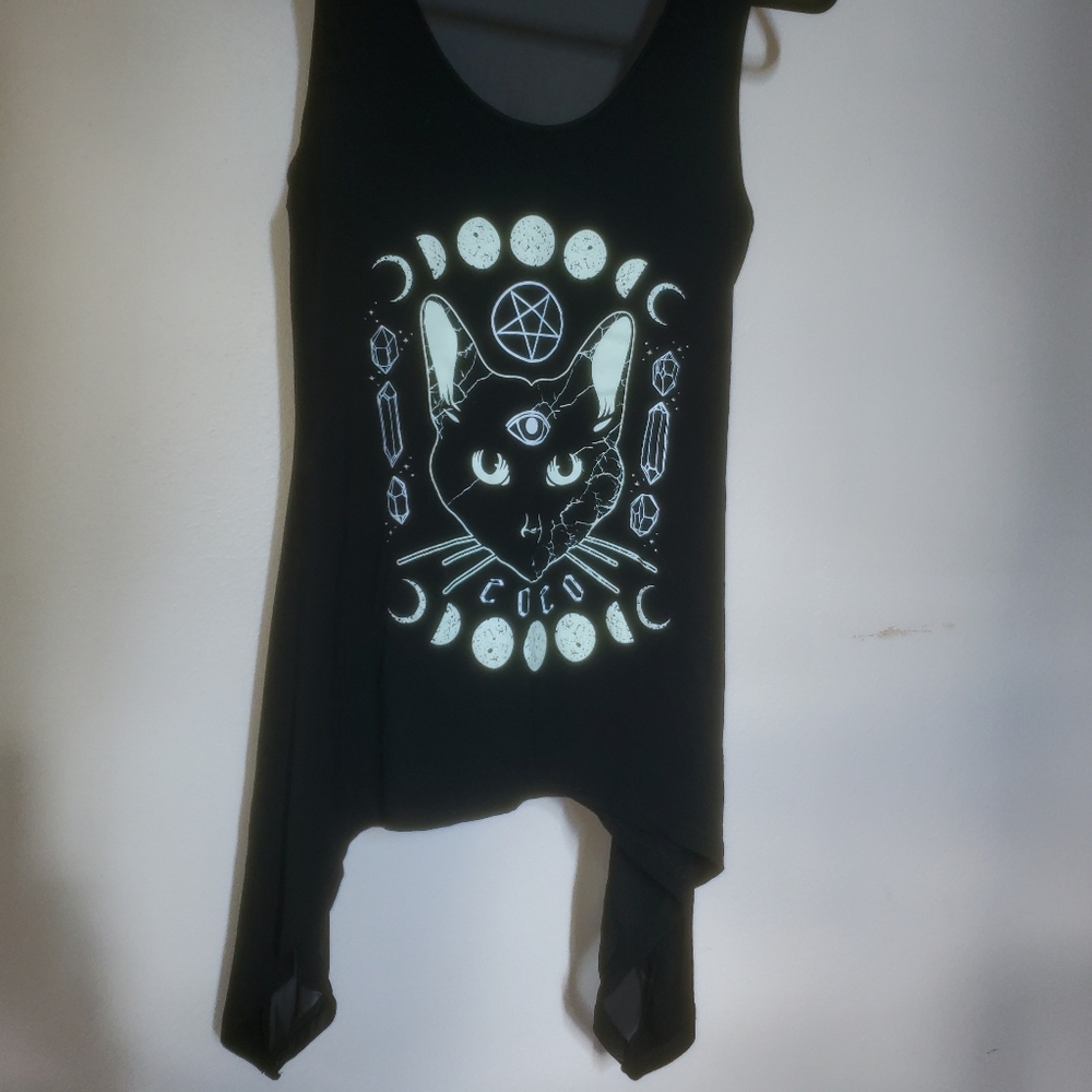 Banned Alternative Cat Face Tank